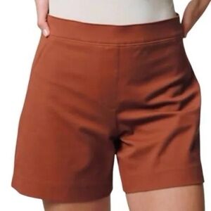 Spanx Twill Chino Shorts Sz Small in Rust/Copper